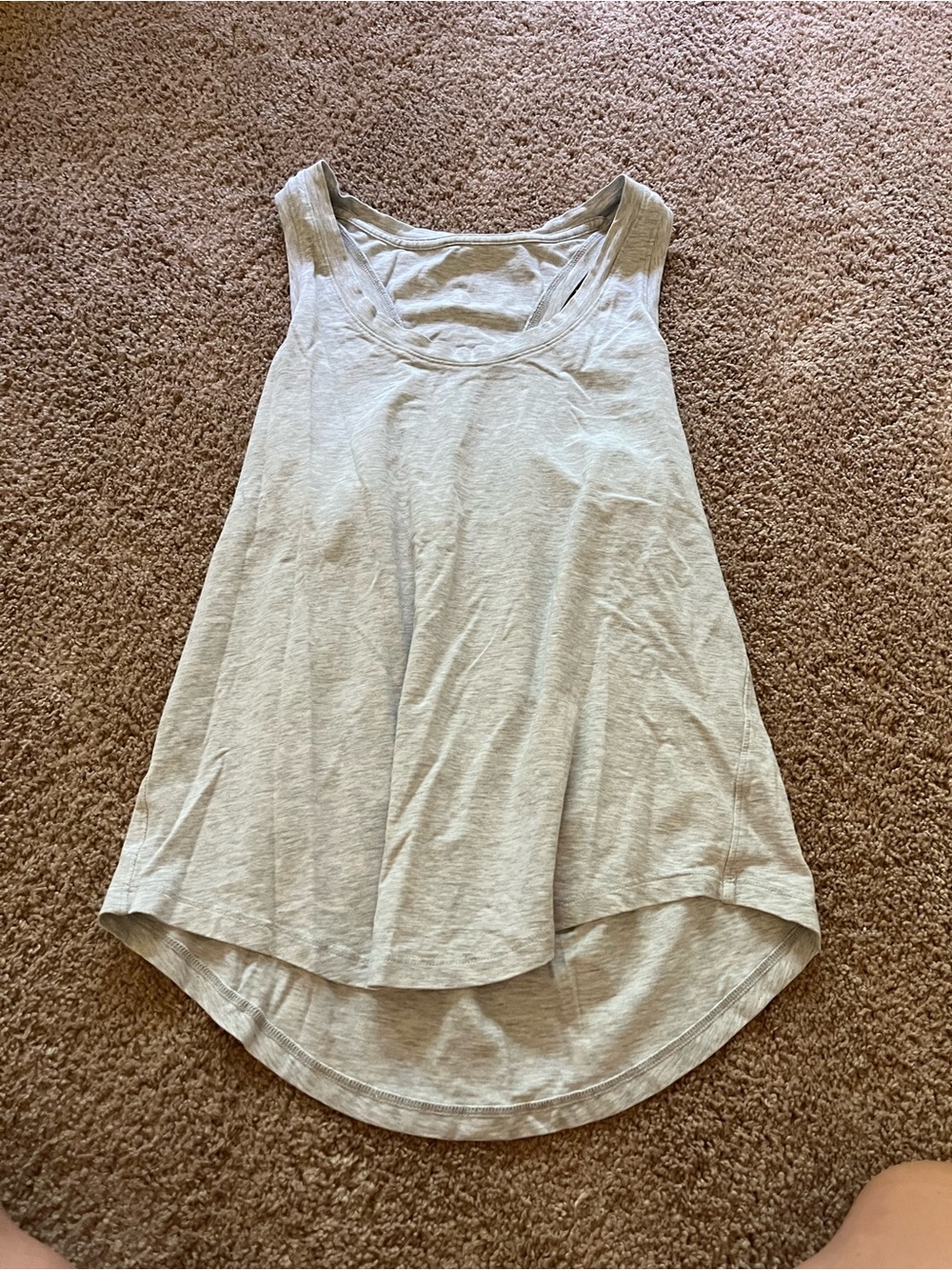 Lululemon light gray racerback tank